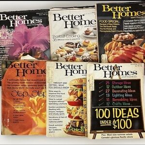 1972 Better Homes And Garden Vintage Magazine Set Jan, Feb, March, April, June